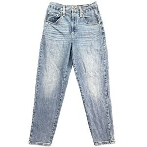 Levi's SilverTab Mom Jean Women 27 Blue High Rise Tapered Denim A3699-0003